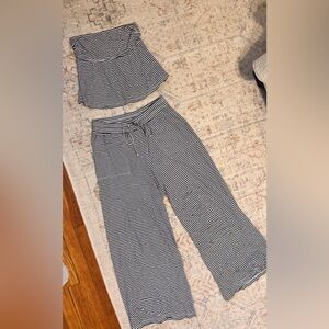 AE sun chaser baby doll tube top and pants